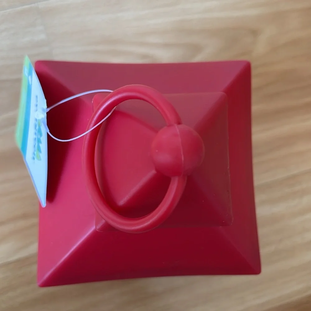 HALLMARK Joy/Noel // red reindeer lantern // battery-powered // plastic NWT